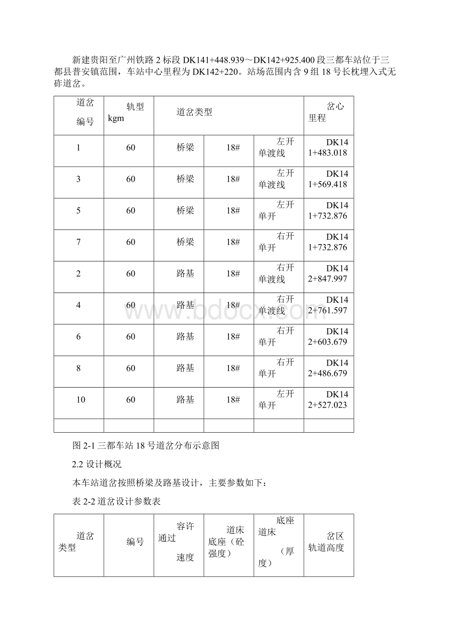 强烈推荐三都车站无砟道岔项目施工组织设计施工方案最终稿Word文档下载推荐.docx_第2页