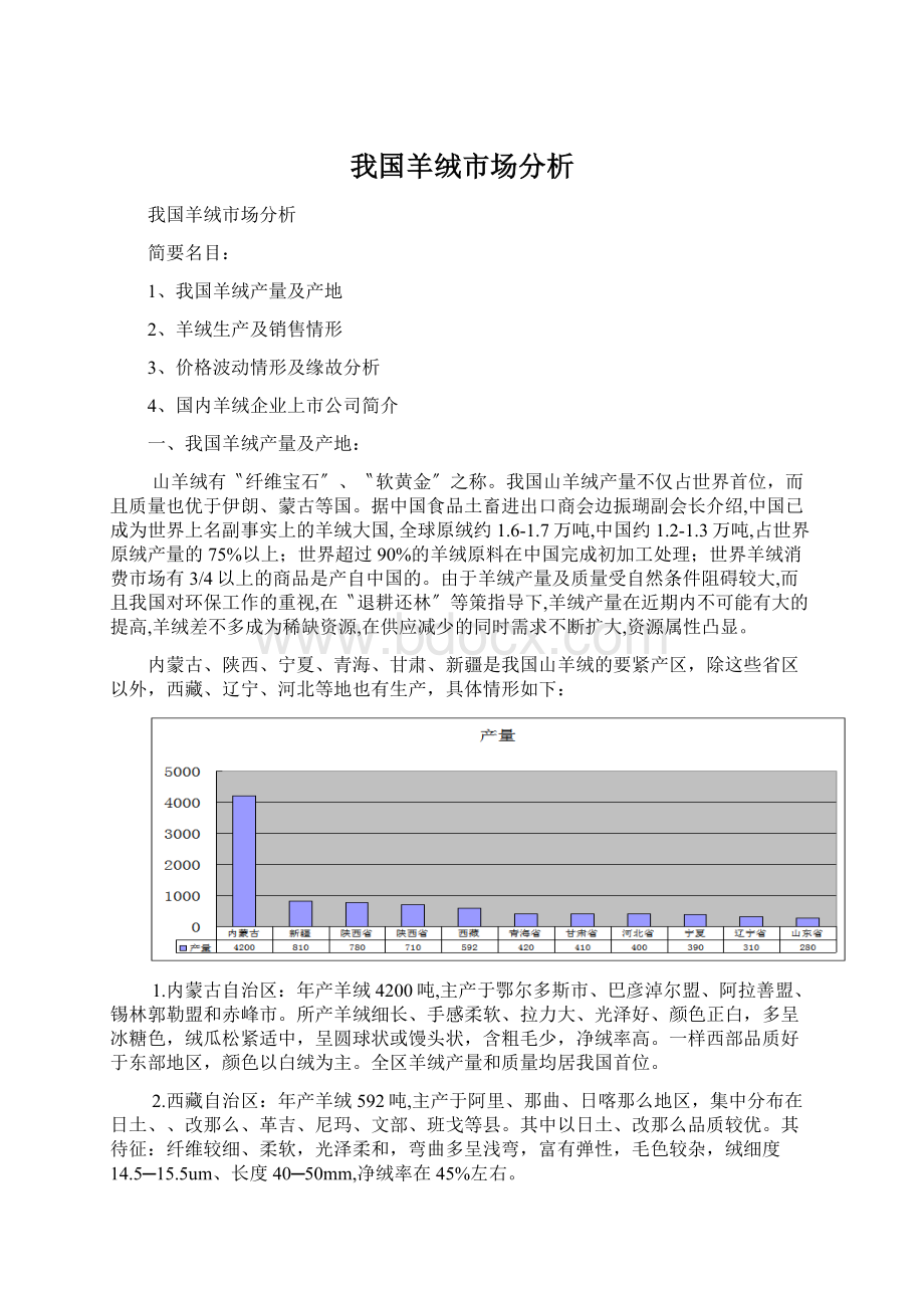 我国羊绒市场分析.docx