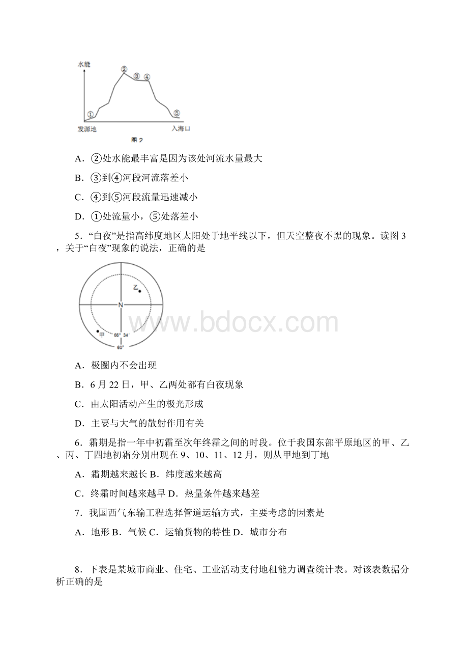 广东省深圳市高三第二次二模调研考试地理试题及答案.docx_第2页