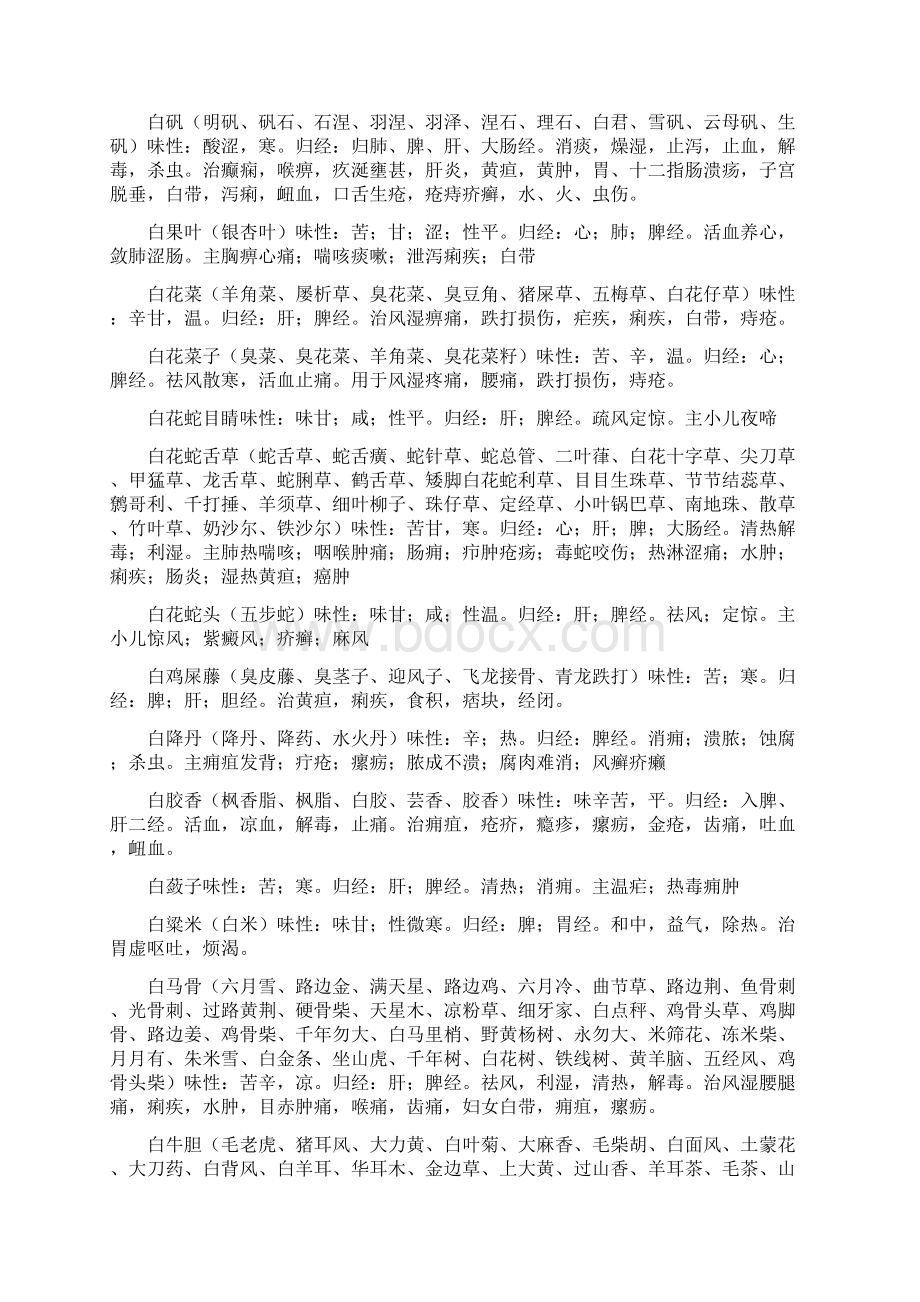 中医须知归入脾经的中药列表.docx_第2页