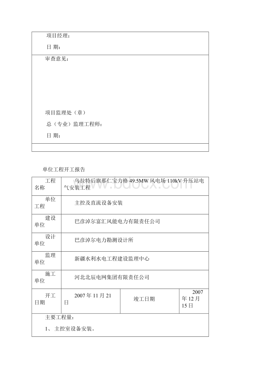 单位工程开工报告Word格式文档下载.docx_第3页