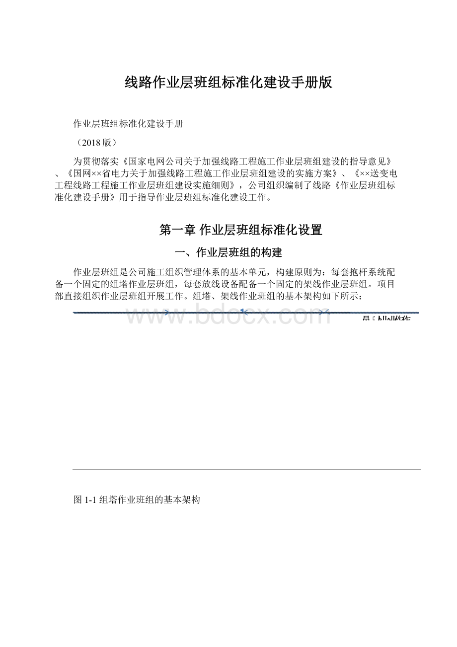 线路作业层班组标准化建设手册版.docx