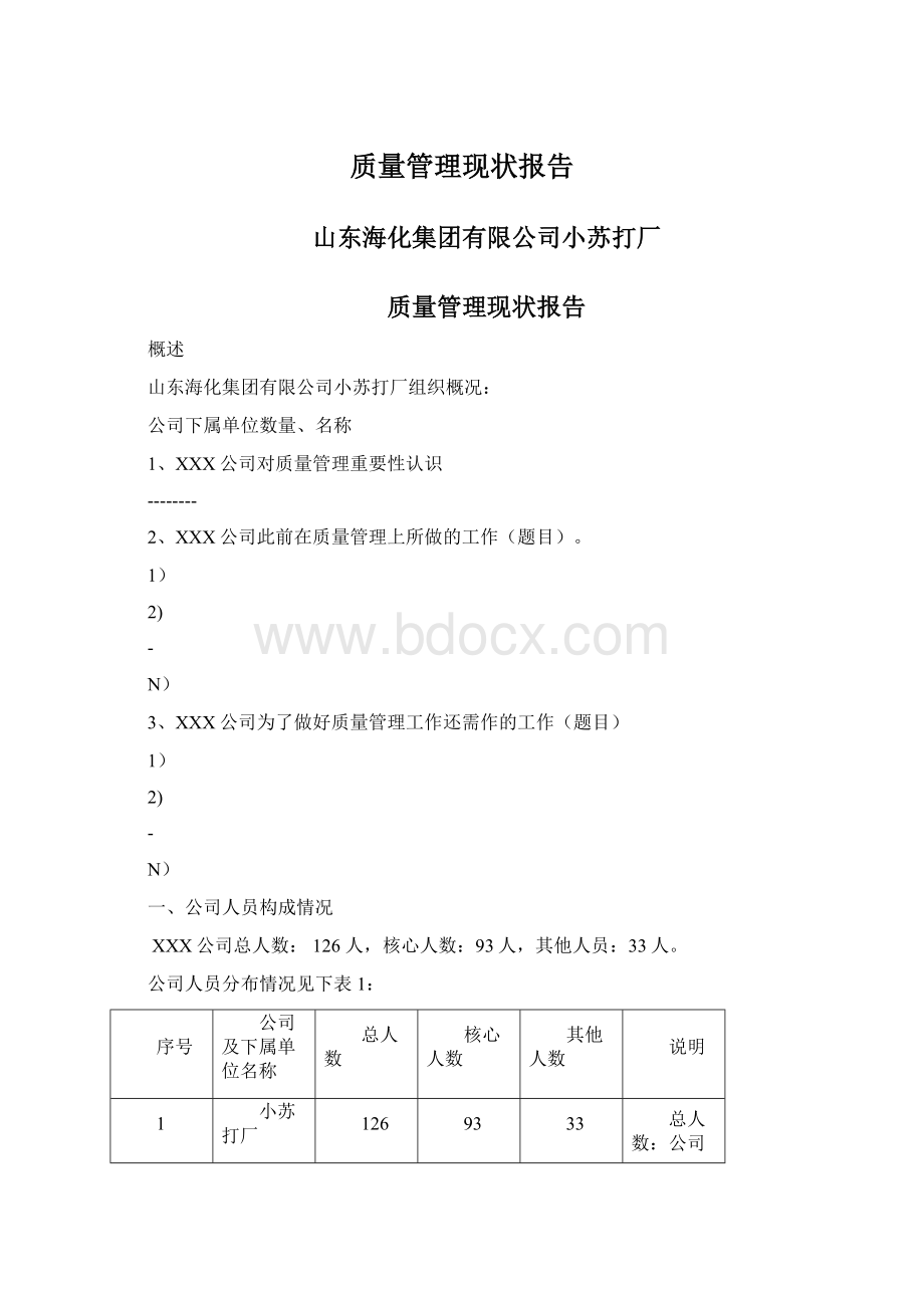 质量管理现状报告.docx_第1页