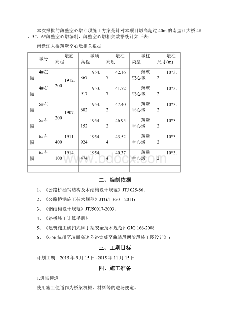 薄壁空心墩施工方案Word格式文档下载.docx_第2页