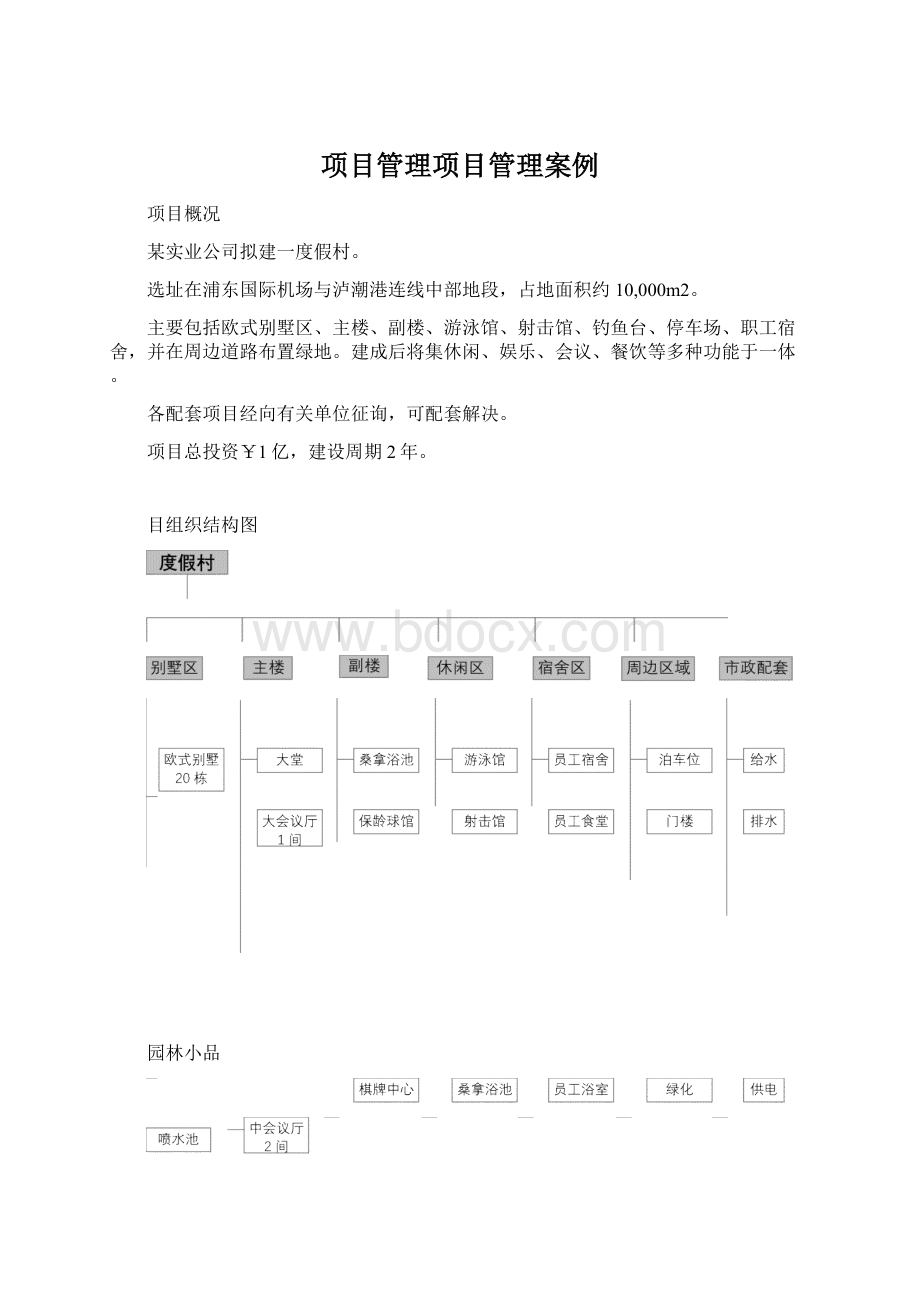 项目管理项目管理案例.docx