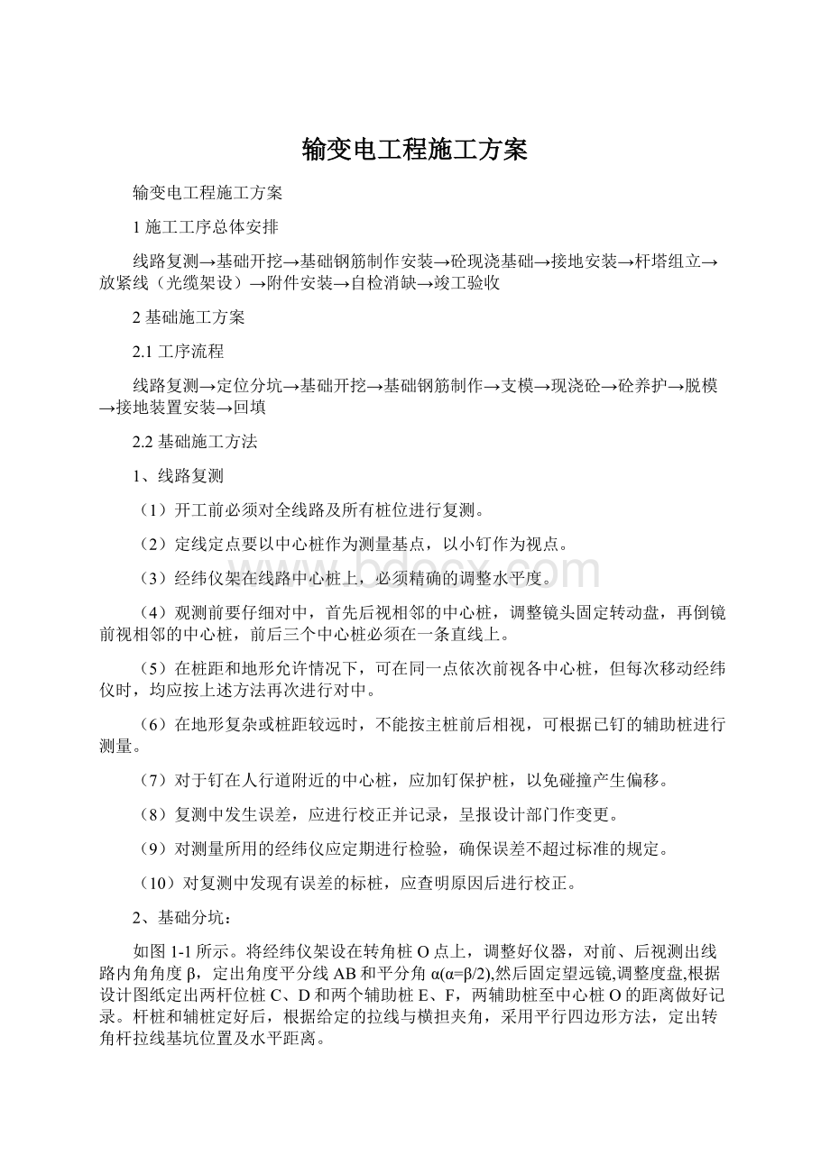 输变电工程施工方案Word格式文档下载.docx_第1页