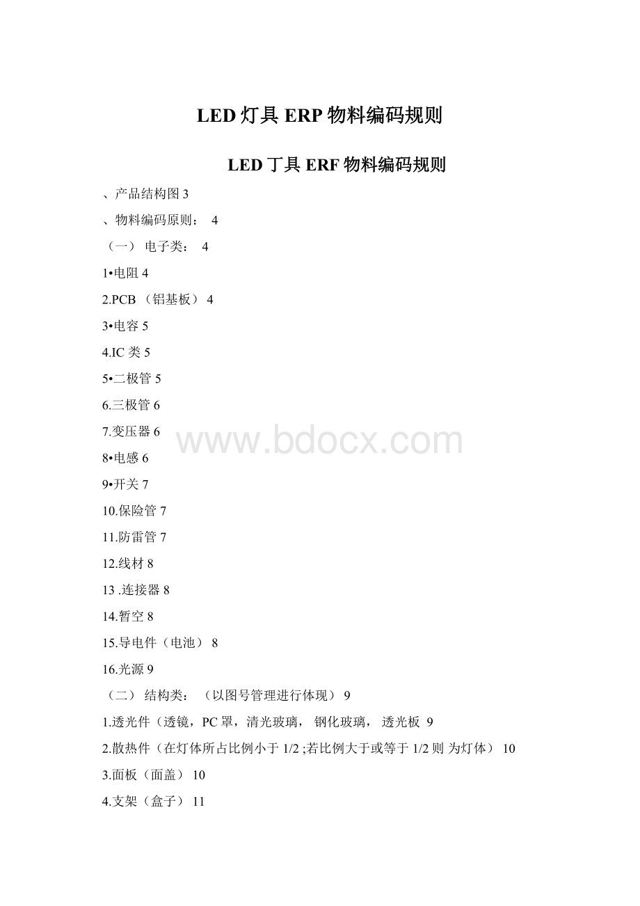 LED灯具ERP物料编码规则.docx