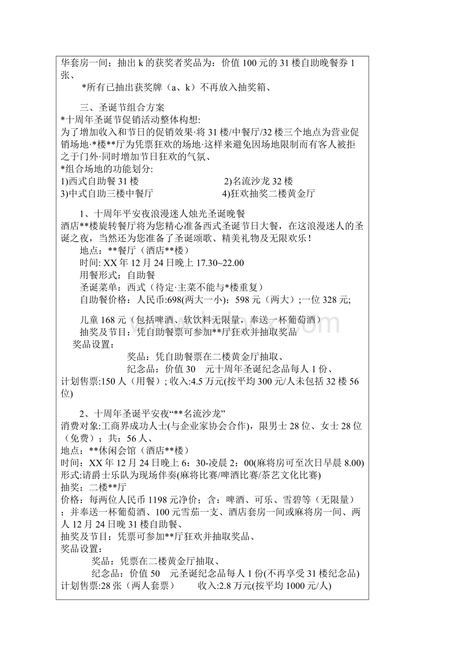 品牌大型饭店周年庆系列配套营销活动策划方案.docx_第2页