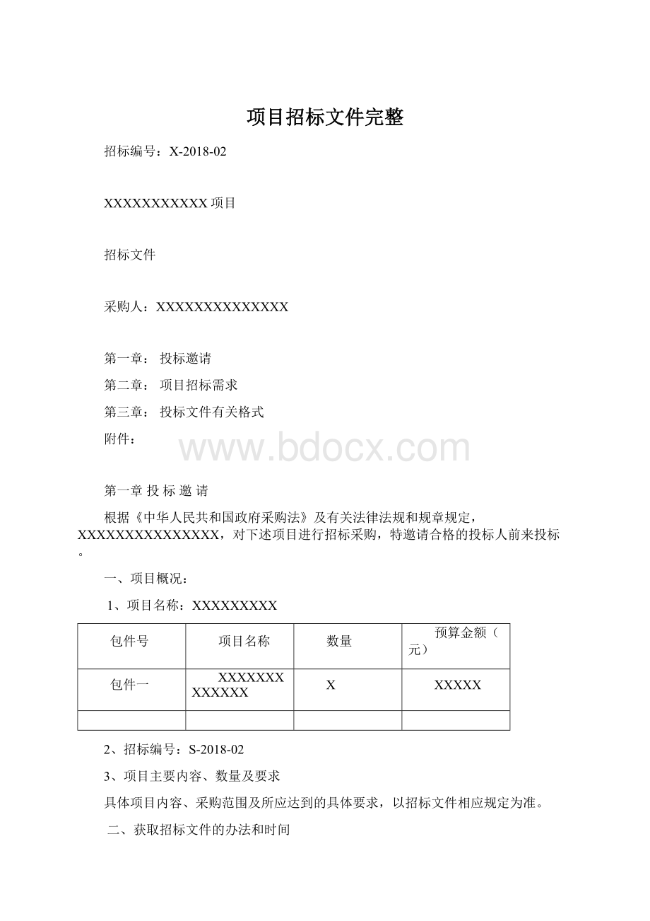 项目招标文件完整.docx_第1页