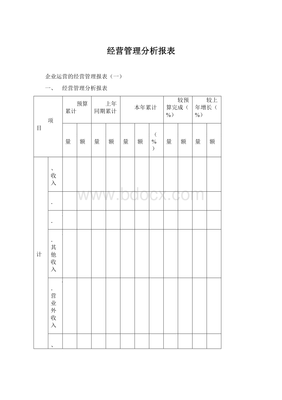 经营管理分析报表.docx_第1页