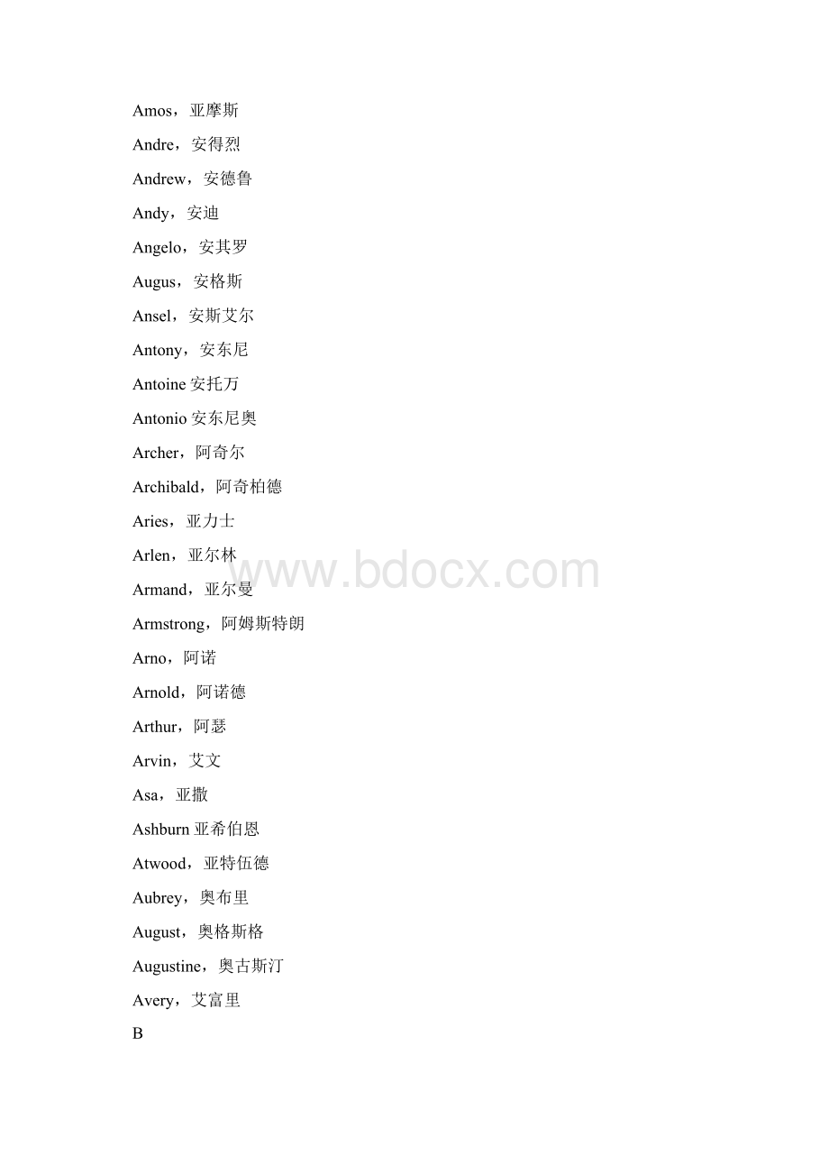 外国人姓名大全Word文档下载推荐.docx_第2页