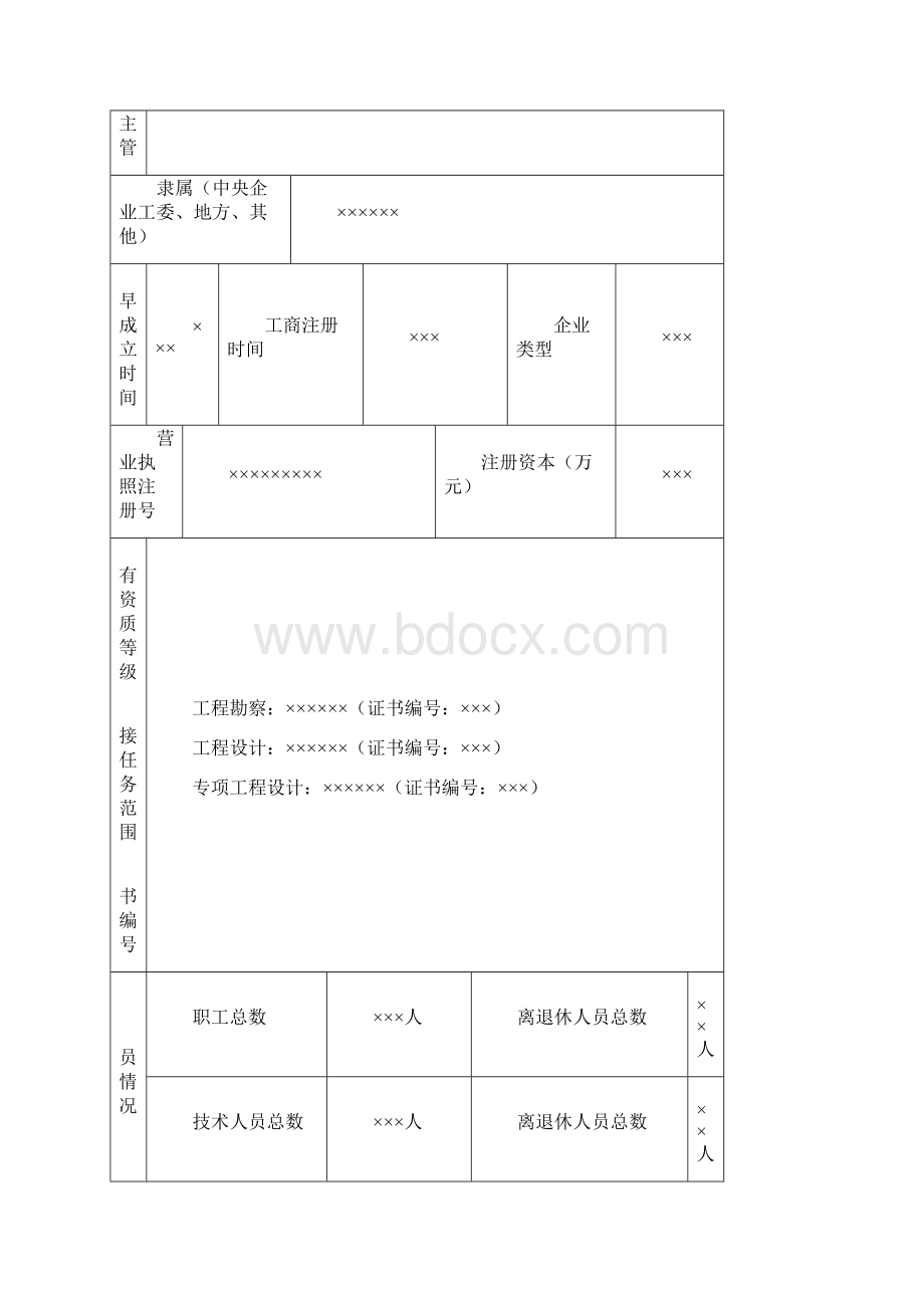 工程勘察工程设计企业资质申报表.docx_第3页