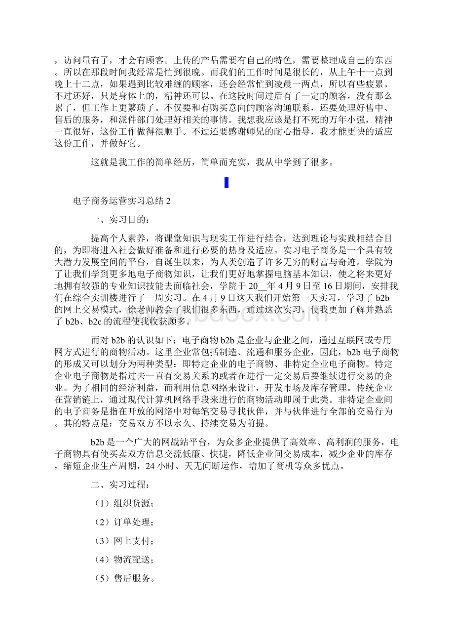 电子商务运营实习总结Word文档格式.docx_第2页