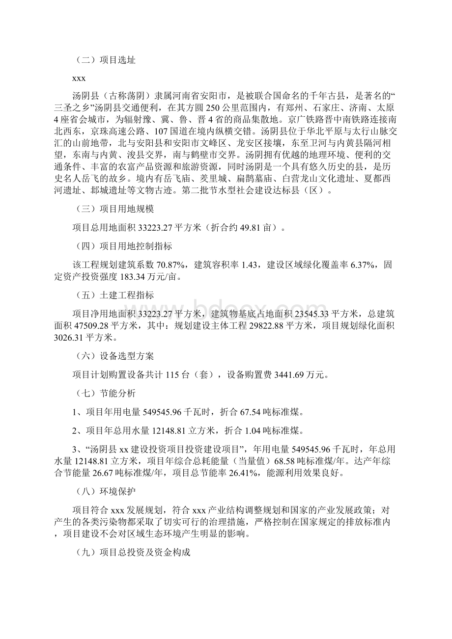 汤阴县项目实施方案项目说明模板Word下载.docx_第3页