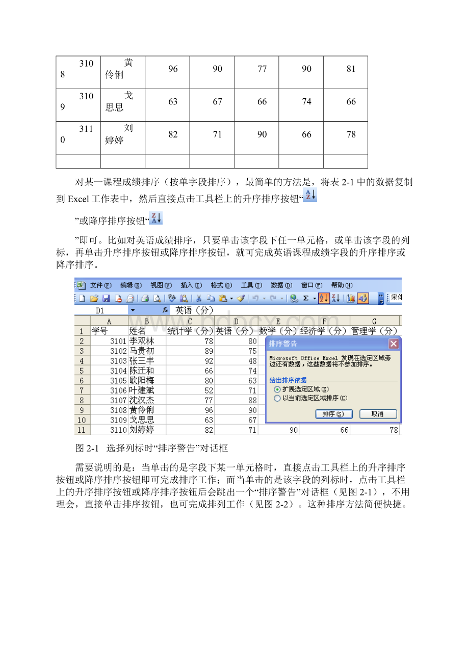 利用Excel进行统计数据的整理范文.docx_第2页