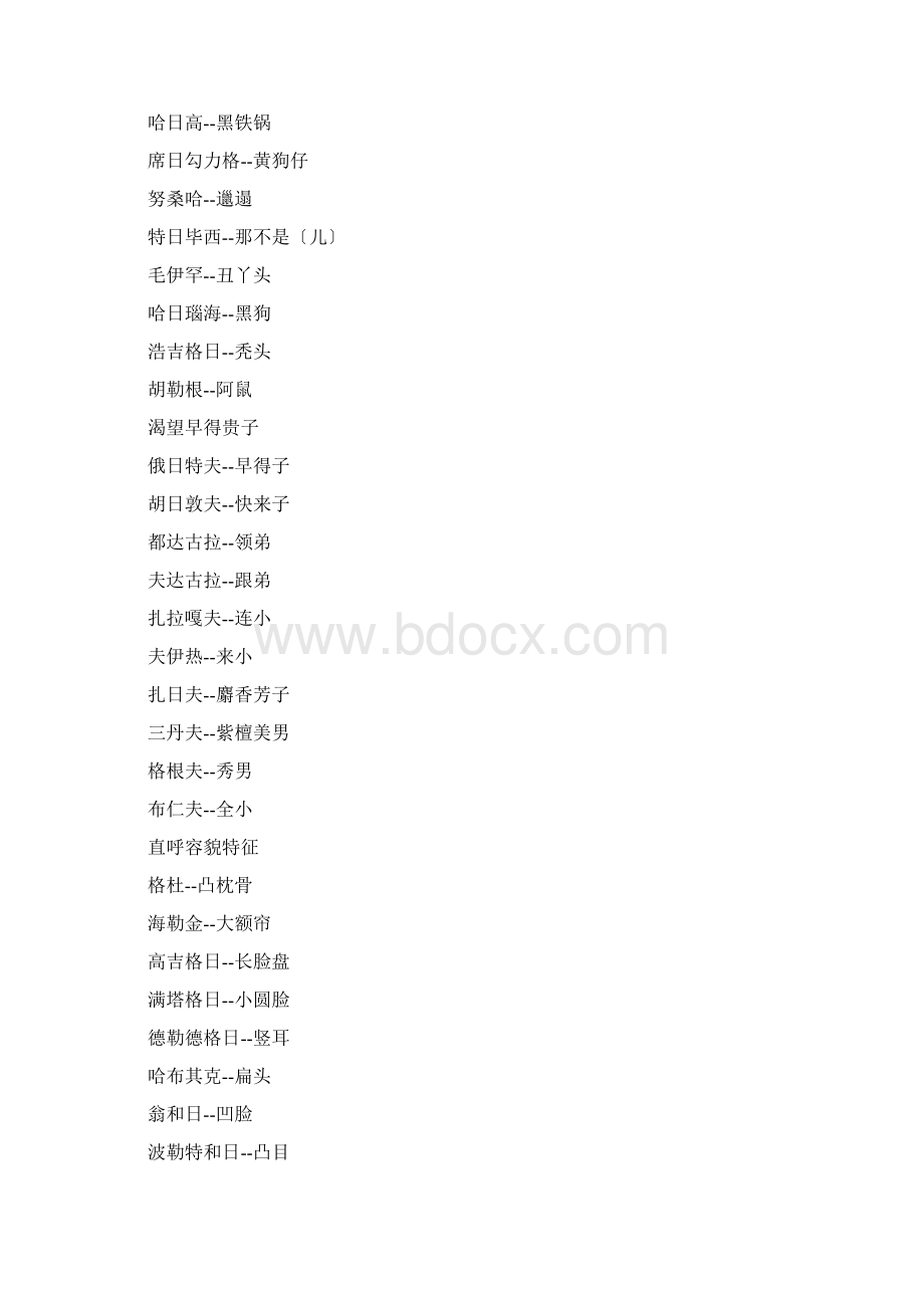 蒙古语名字大全.docx_第3页