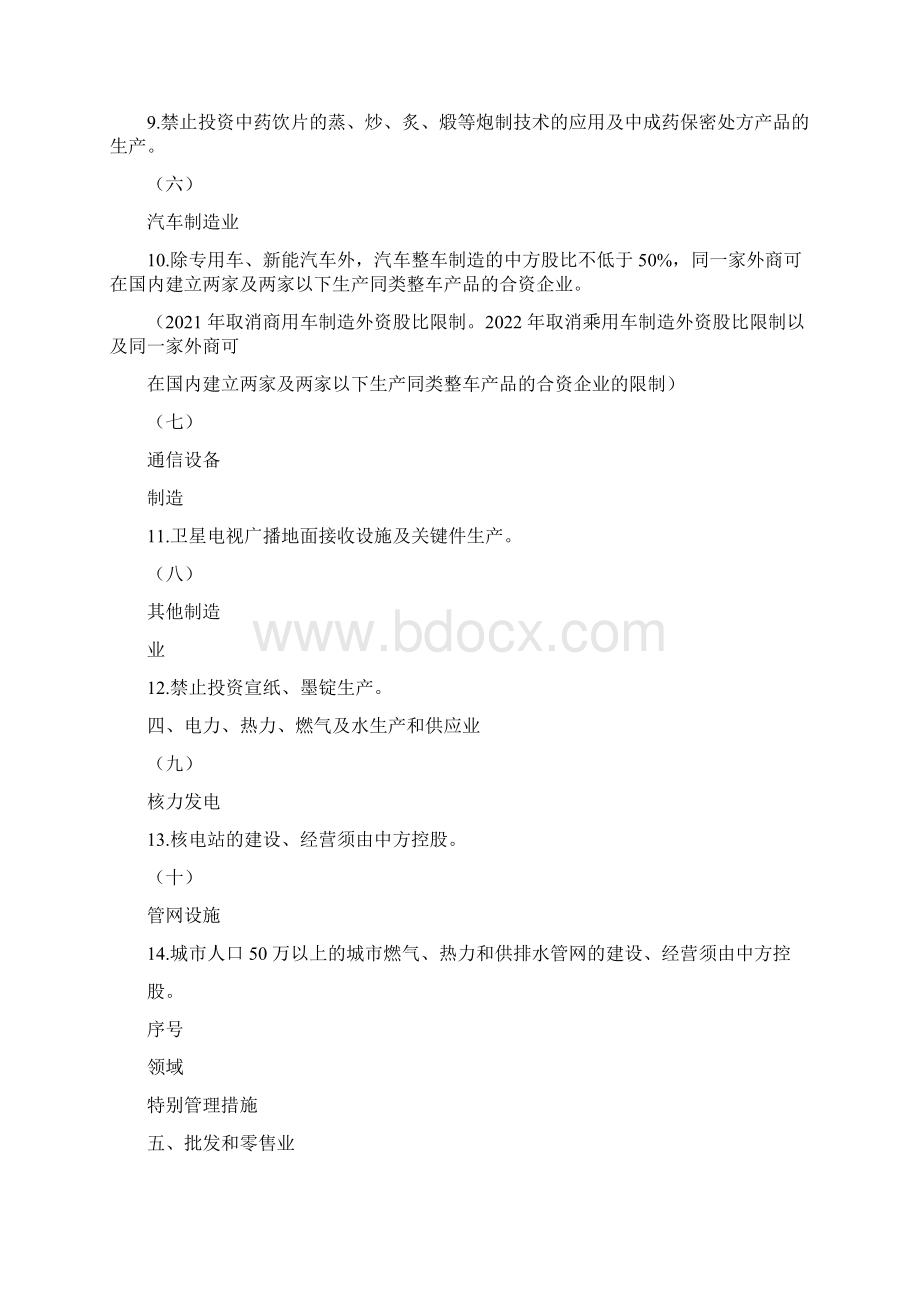 自由贸易试验区外商投资准入特别管理措施负面清单版.docx_第3页