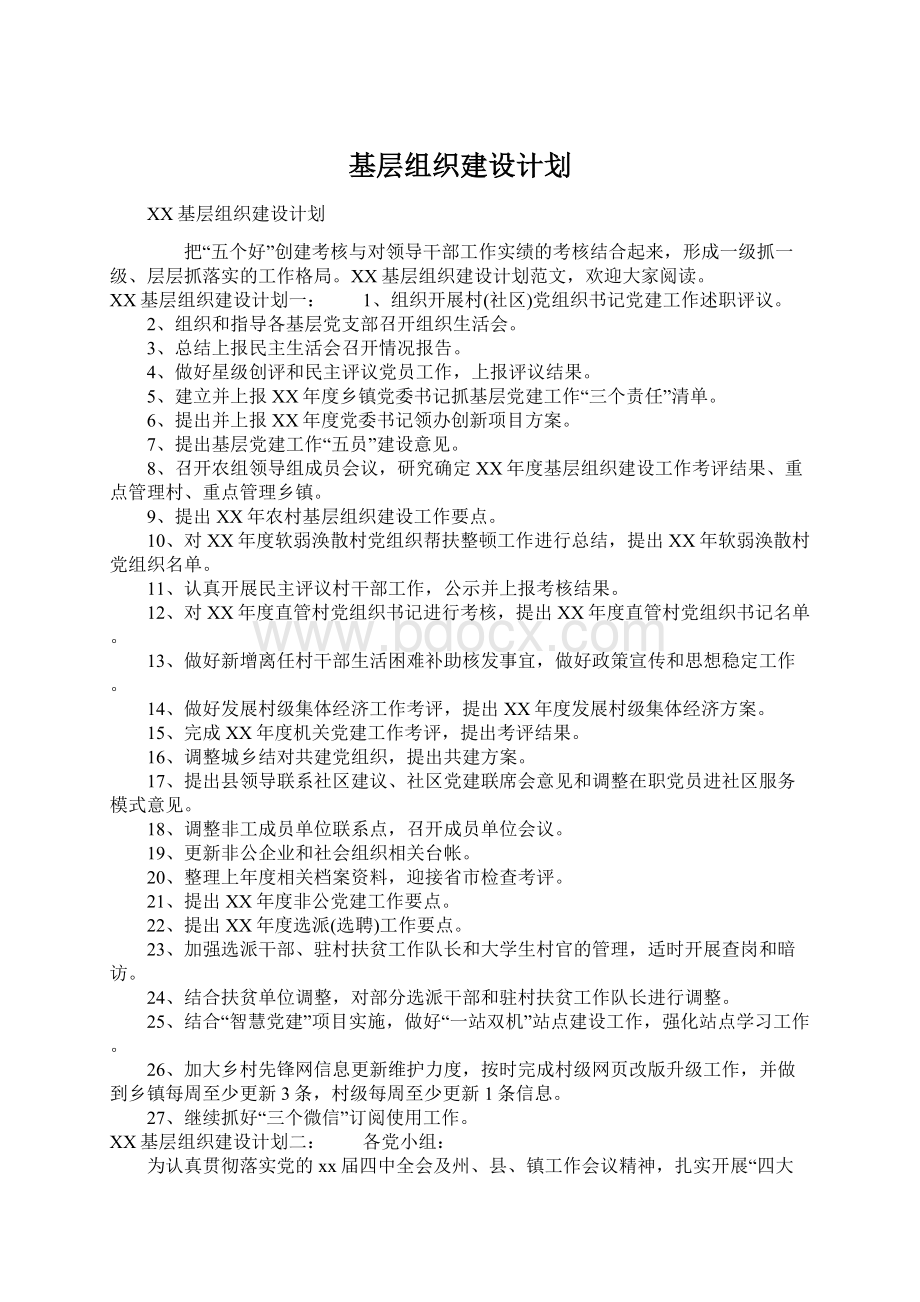 基层组织建设计划.docx_第1页