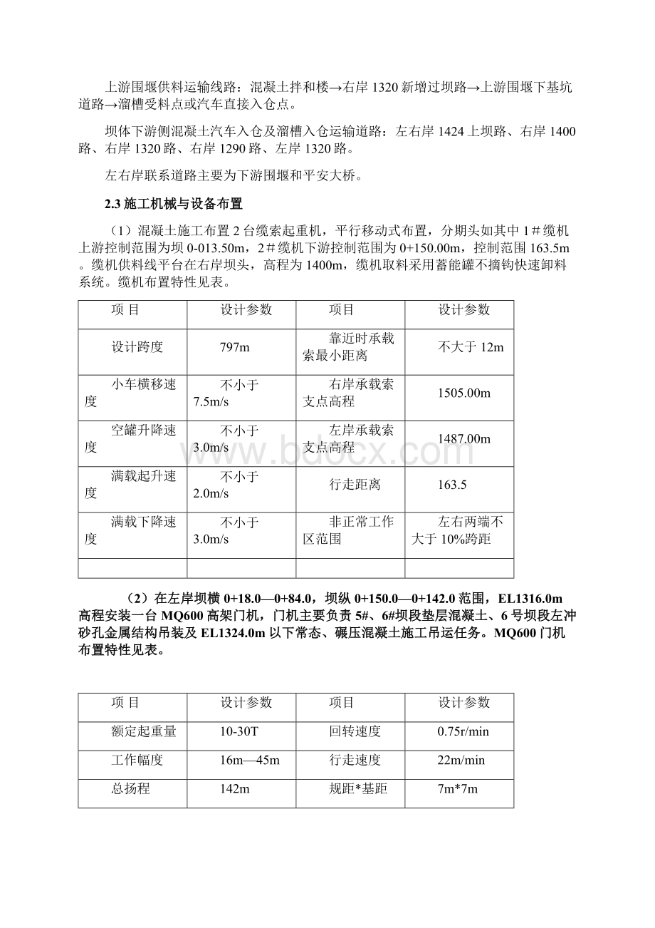 最新水电站大坝土建及金属结构安装工程大坝EL1320以下混凝土施工技术方案Word格式.docx_第2页