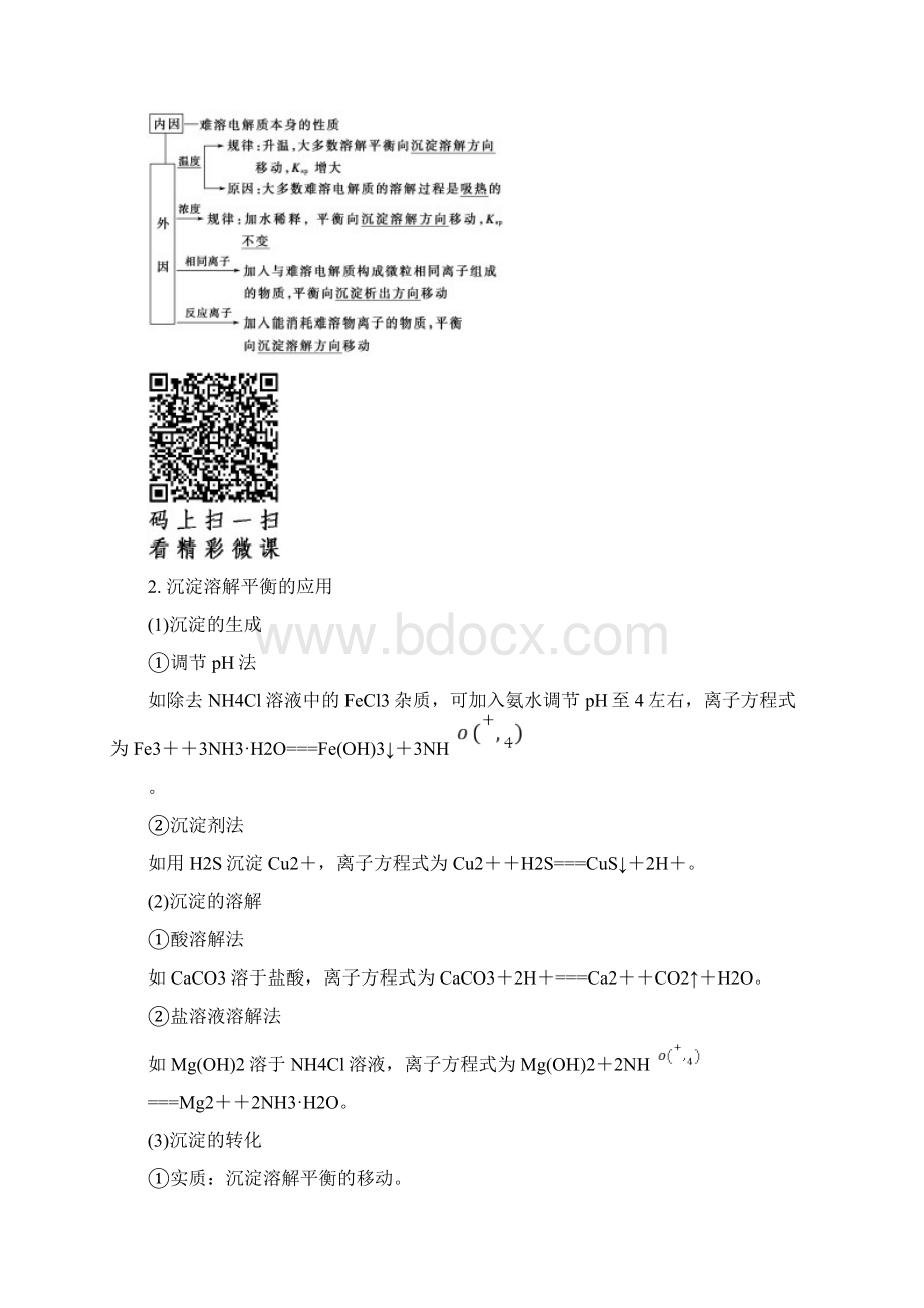 高考化学鲁科一轮总复习检测第章 物质在水溶液中的行为 第节 沉淀溶解平衡 含答案.docx_第2页