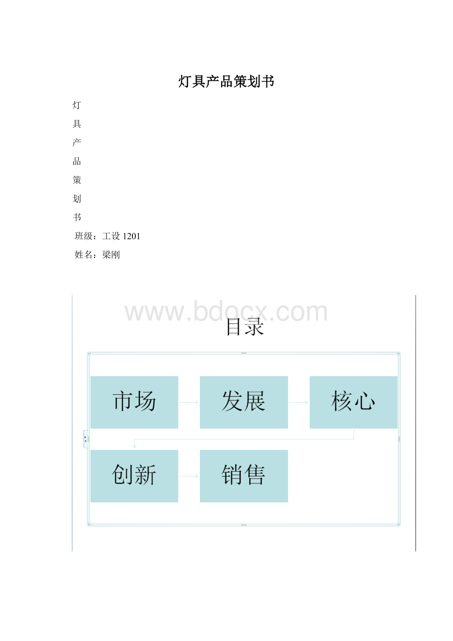 灯具产品策划书Word文档格式.docx