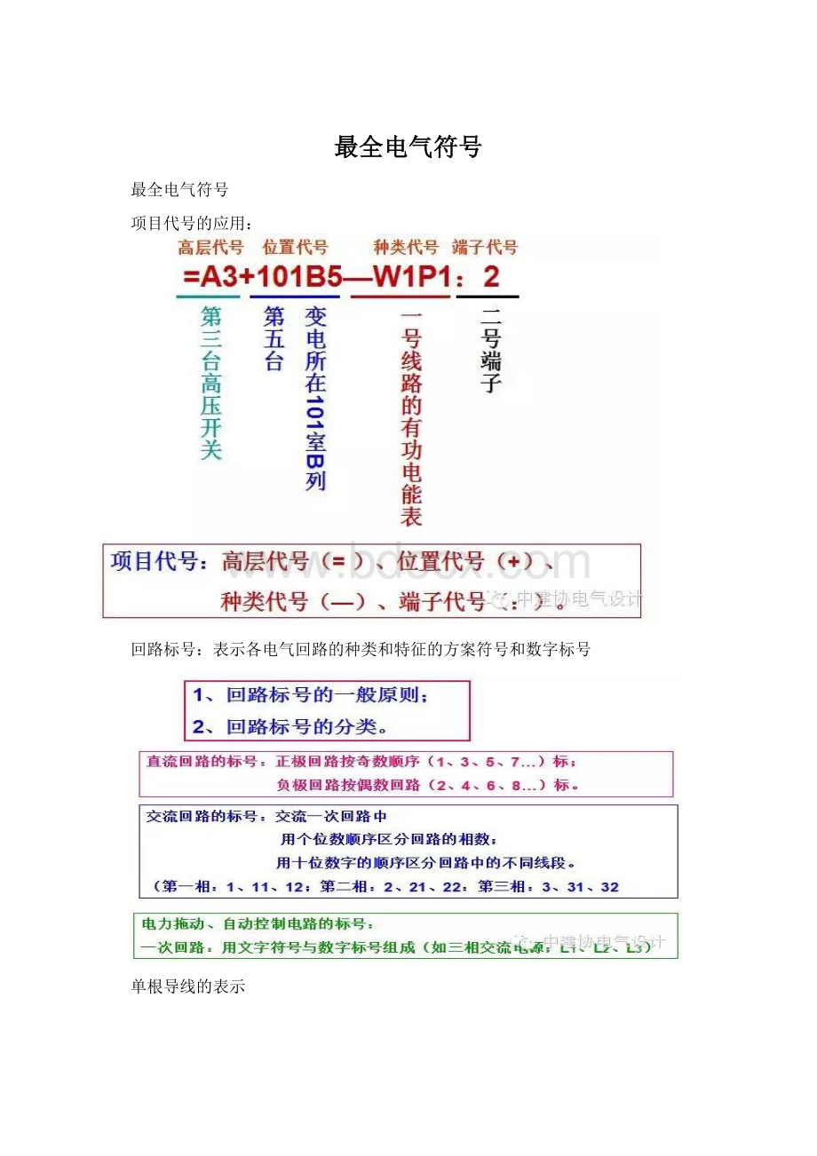 最全电气符号Word文档下载推荐.docx