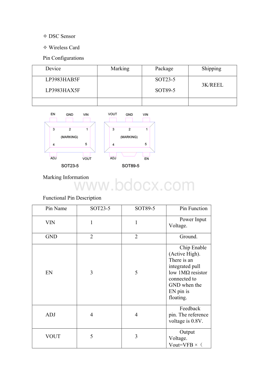 600mA超低噪音小封装快速CMOSLDO稳压器LP3983H.docx_第3页