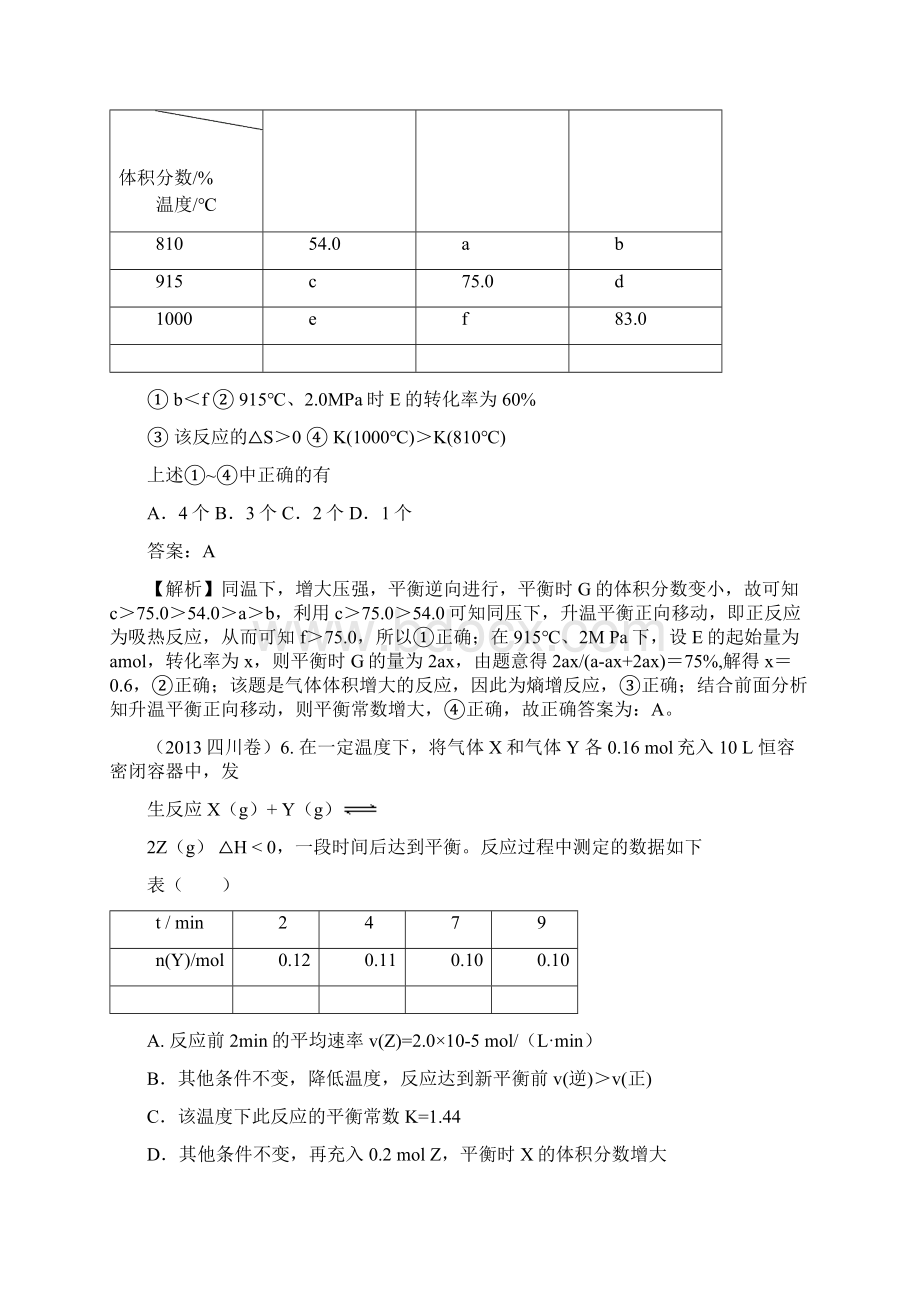 高考真题解析之化学反应速率和化学平衡.docx_第3页