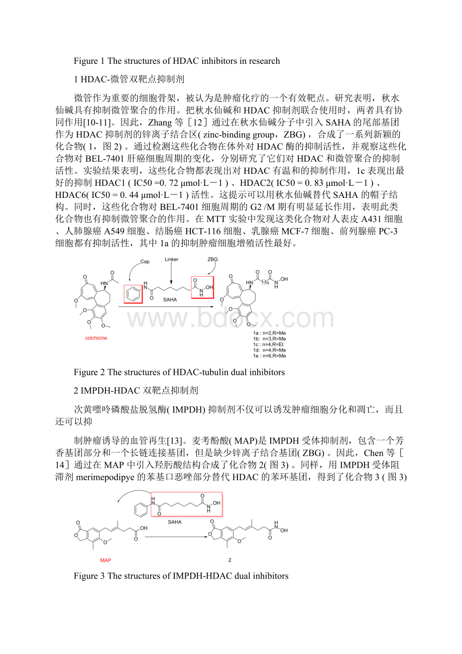 基于HDAC+的双靶点抗肿瘤药物研究进展.docx_第3页