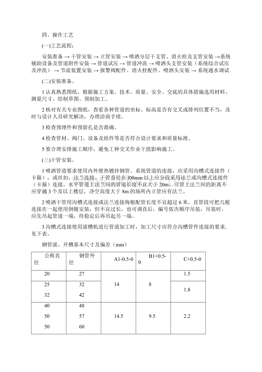 室内消防管道及设备安装Word文件下载.docx_第2页