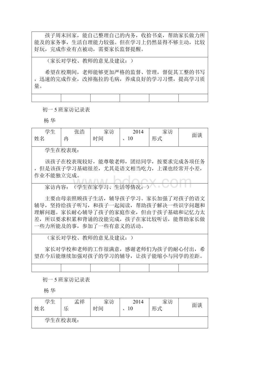 初一5班家访记录表.docx_第3页