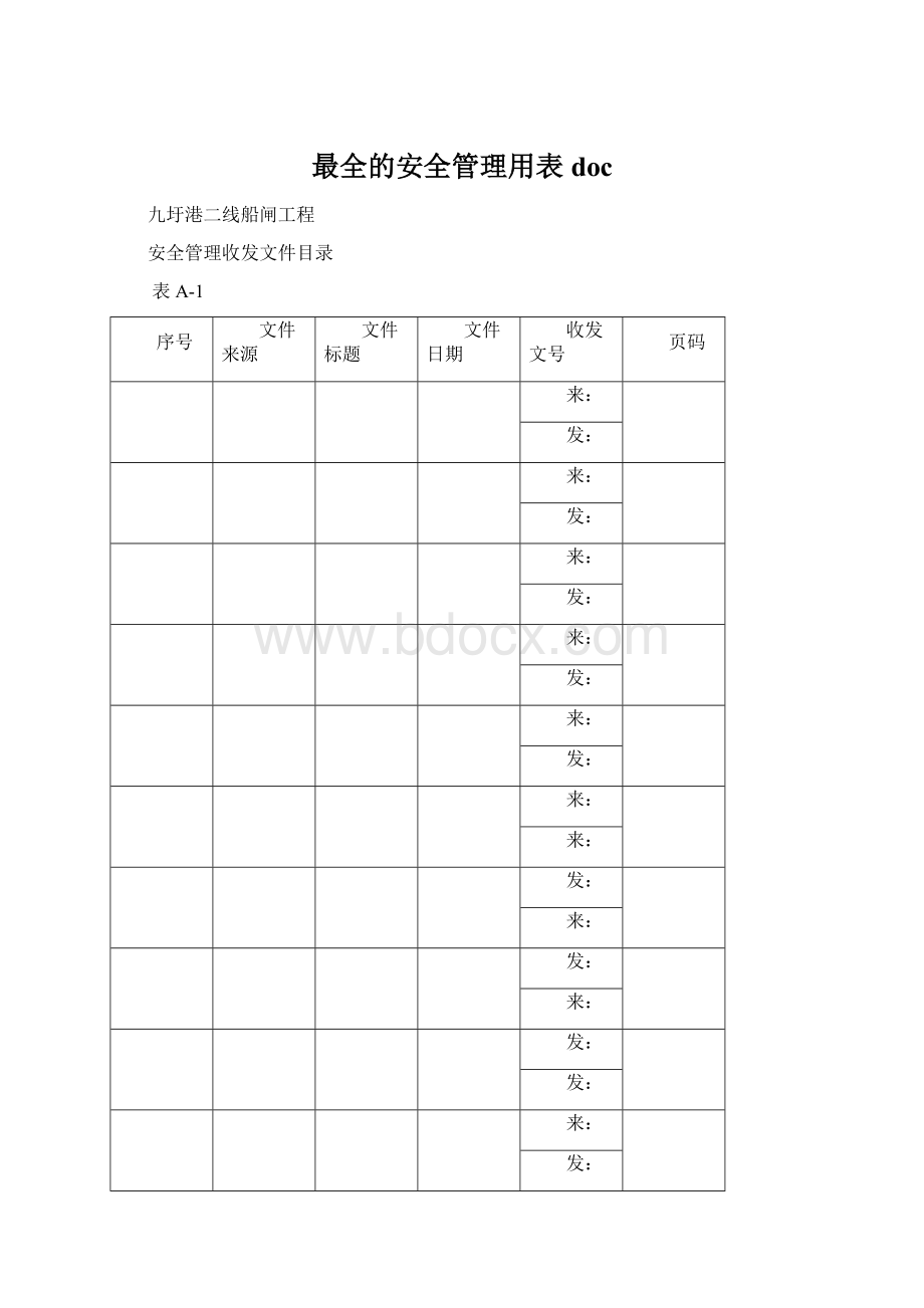 最全的安全管理用表docWord格式.docx_第1页