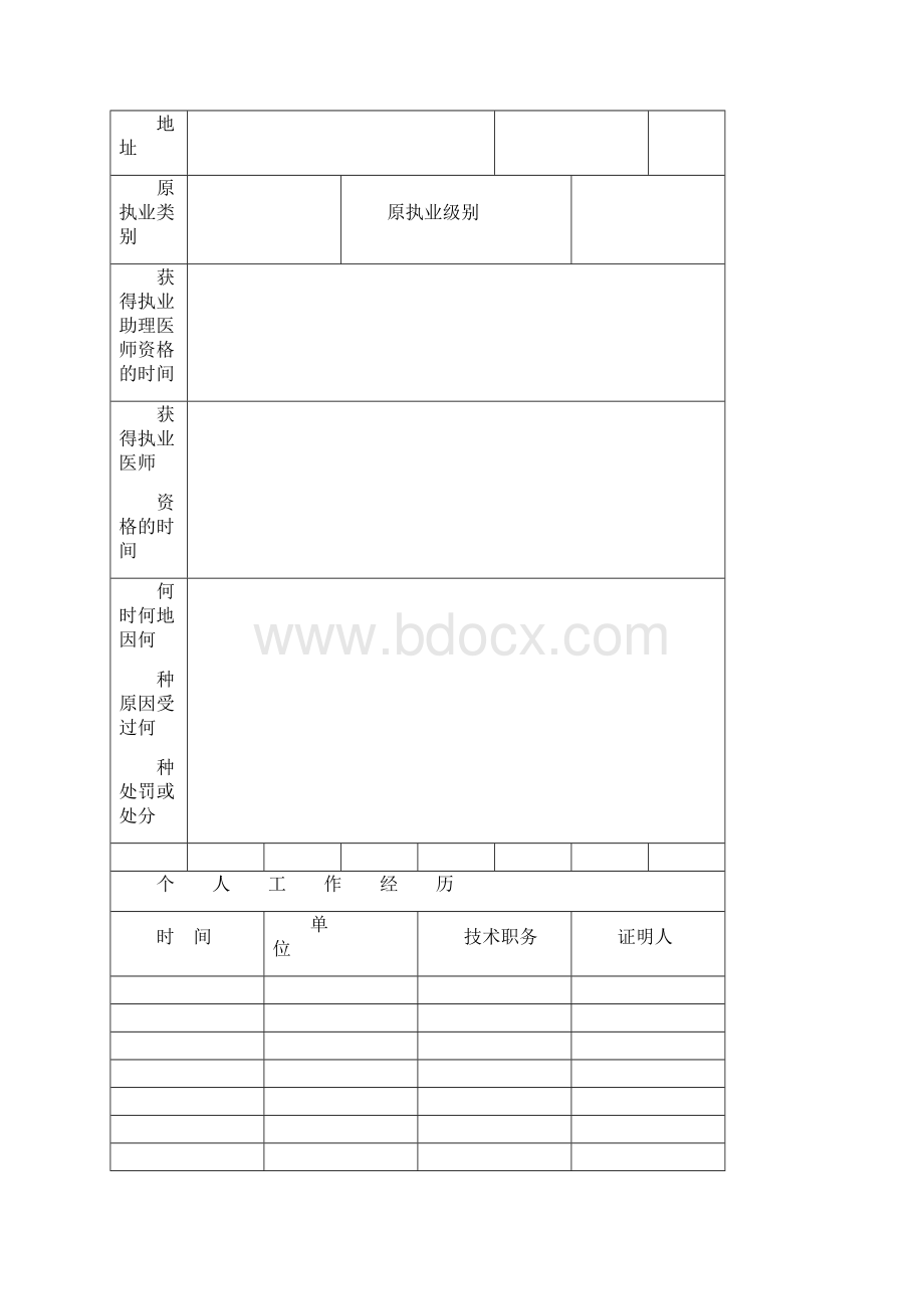 医师变更执业注册申请表及示范文本Word下载.docx_第3页