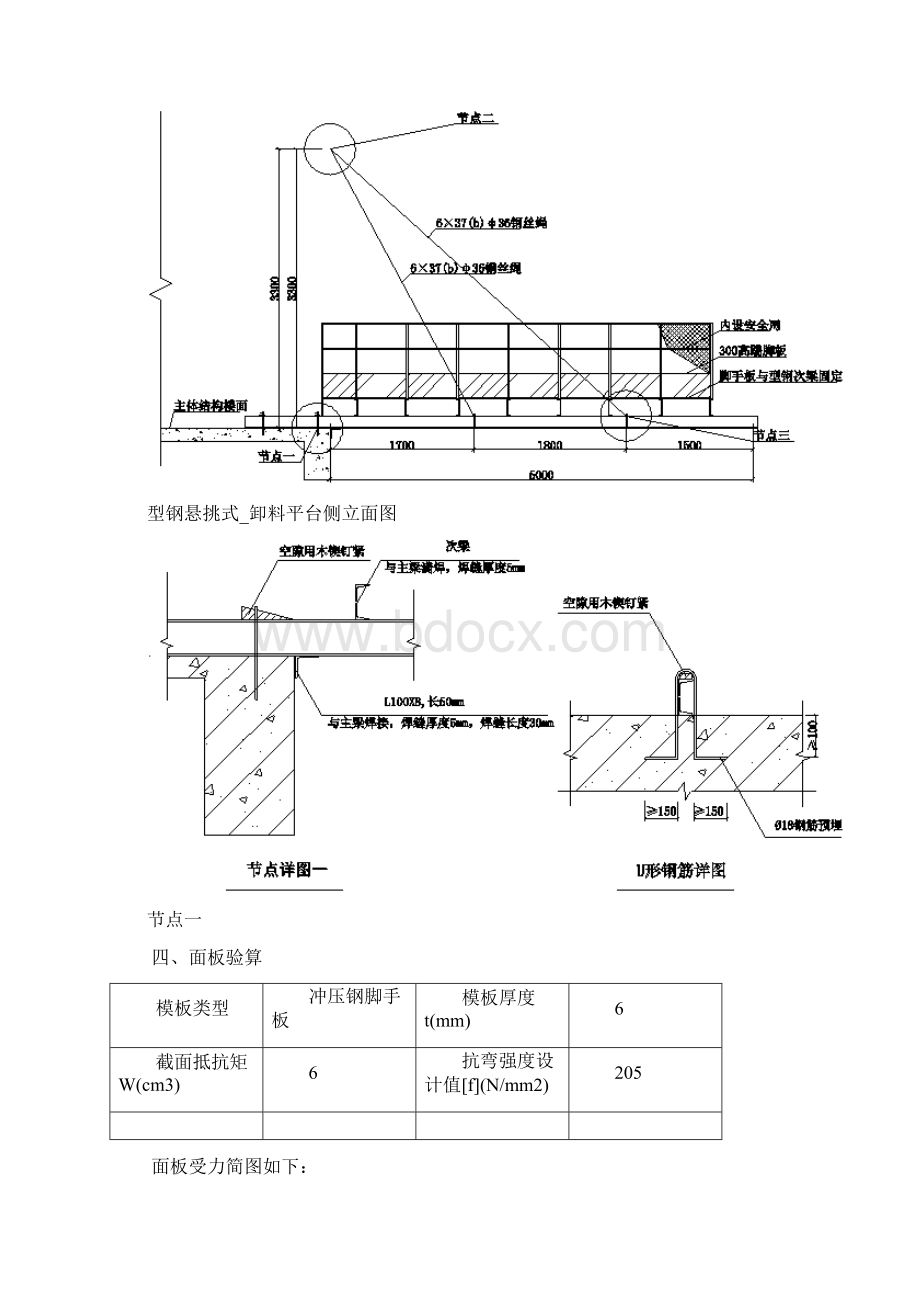 型钢悬挑卸料平台计算书5米.docx_第3页