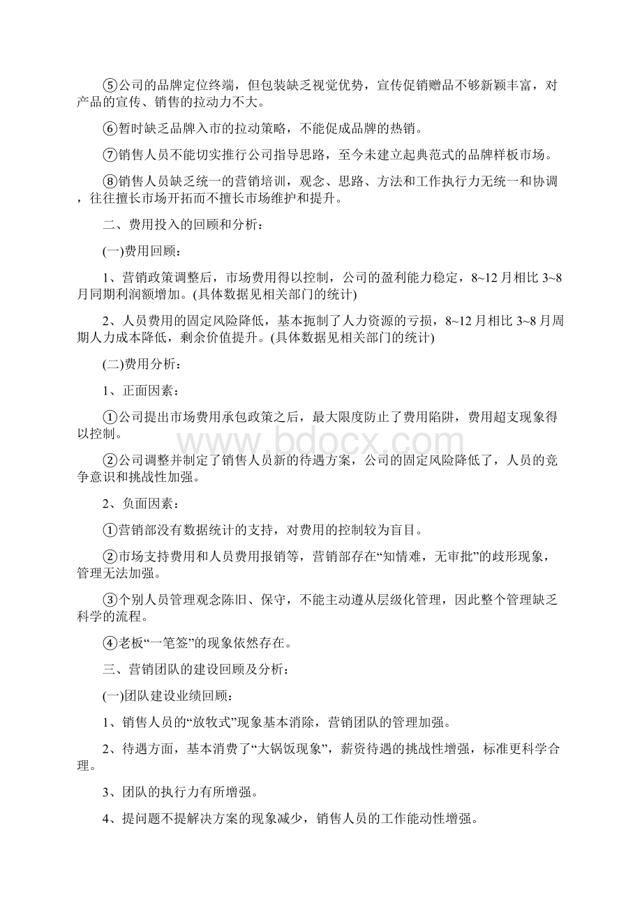 营销总监工作总结及工作计划与营销总监销售个人工作总结汇编.docx_第2页