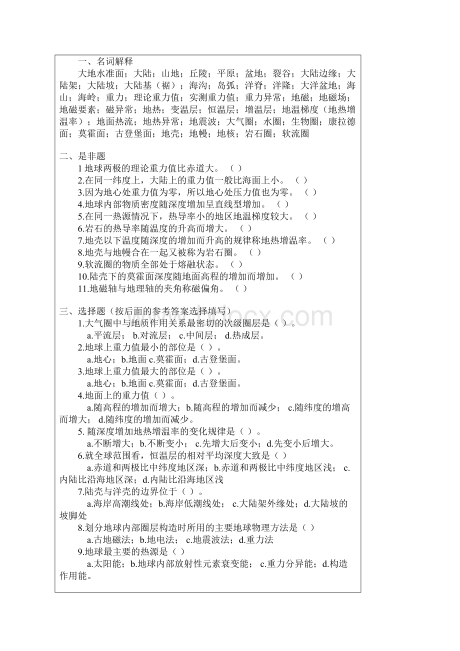 中国地质大学武汉地质学基础试题库精选Word文档下载推荐.docx_第2页