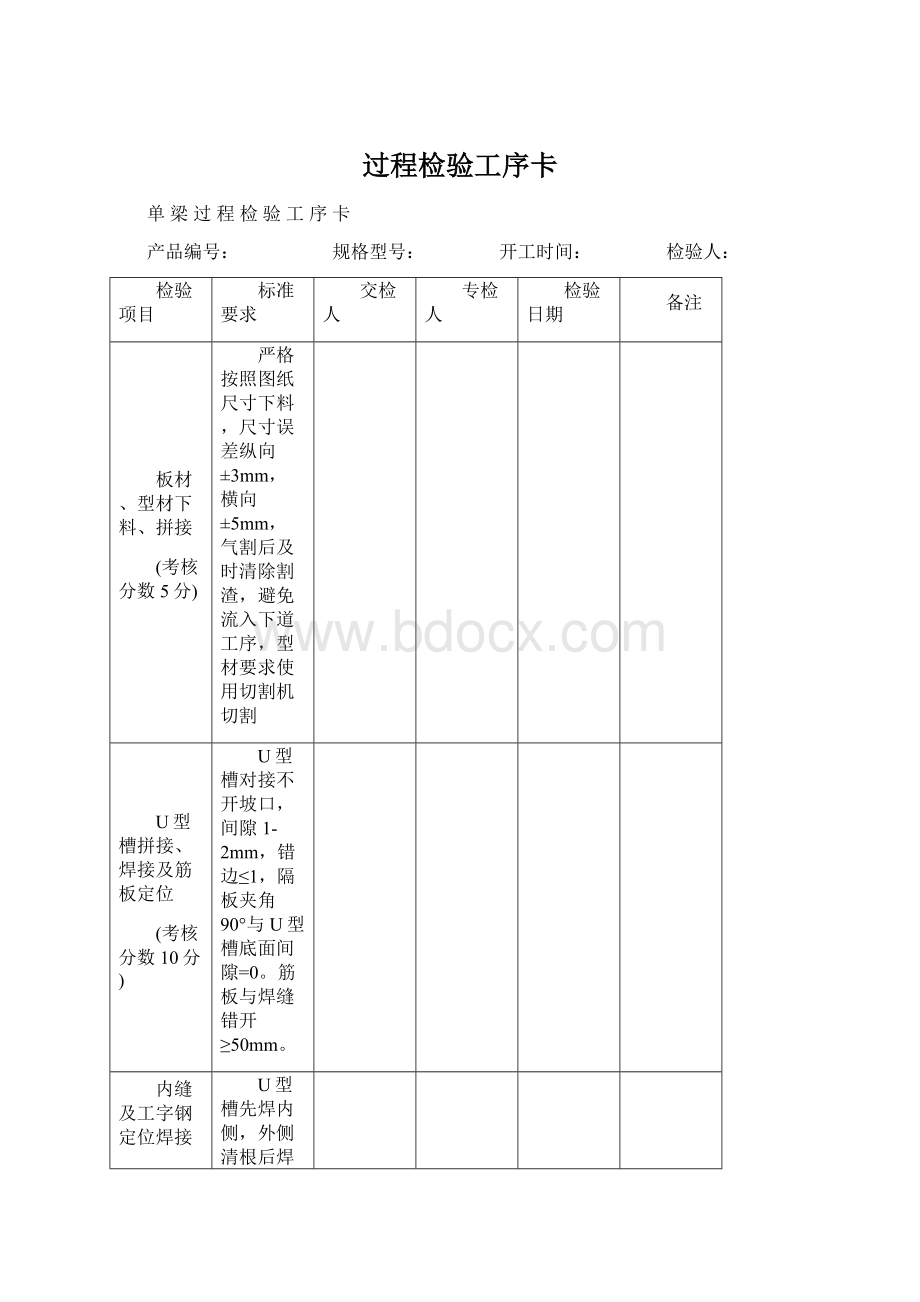 过程检验工序卡.docx