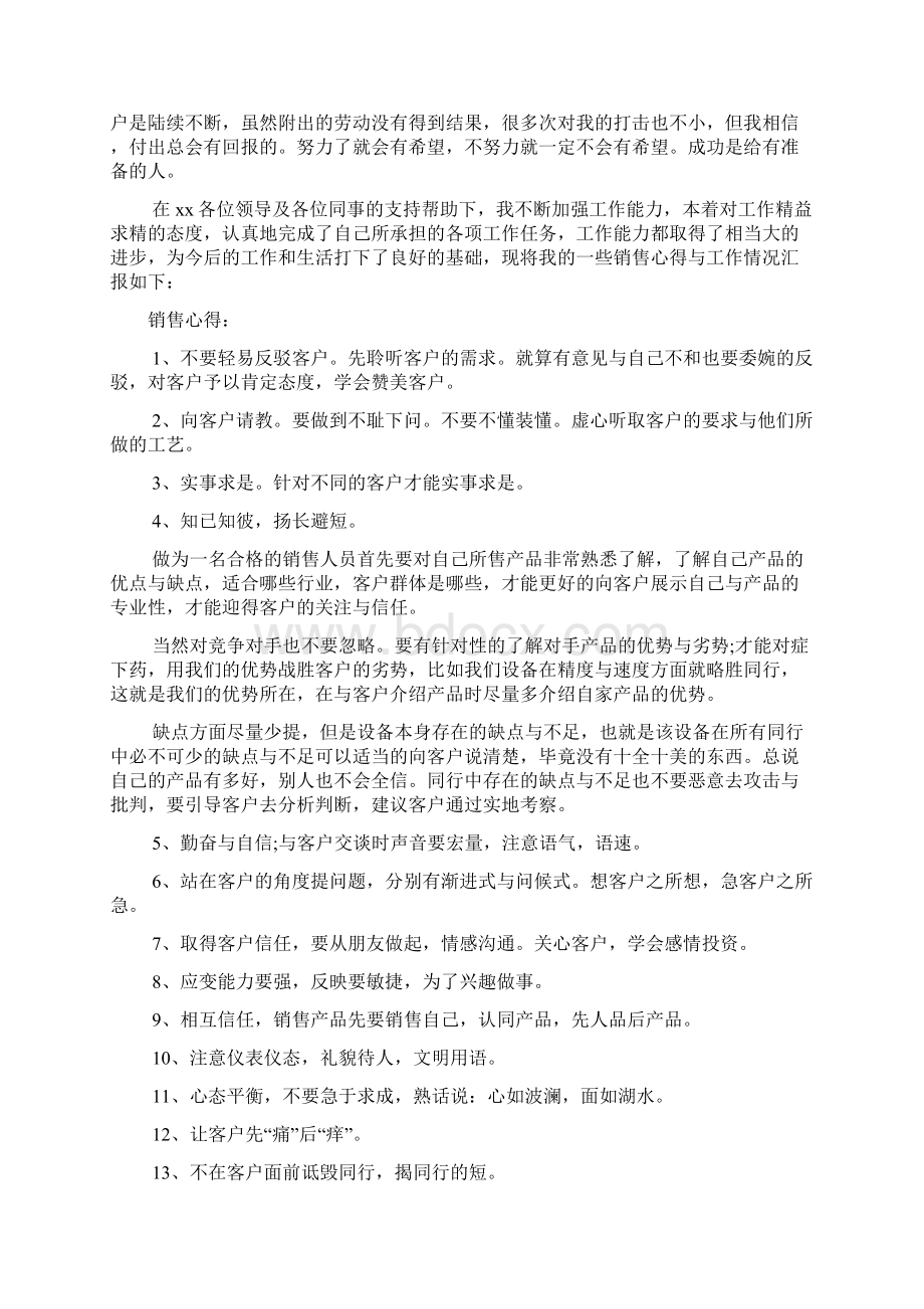 销售业务员个人述职报告范文3篇.docx_第2页