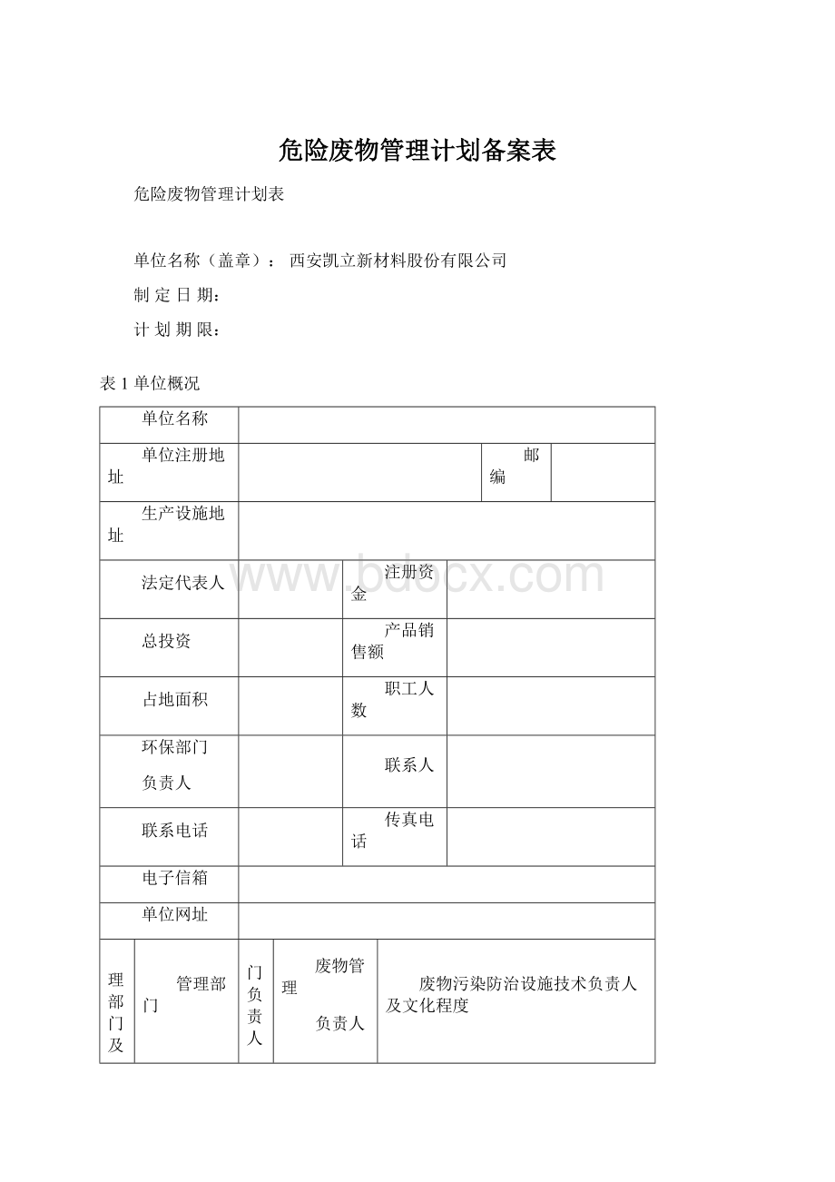 危险废物管理计划备案表.docx