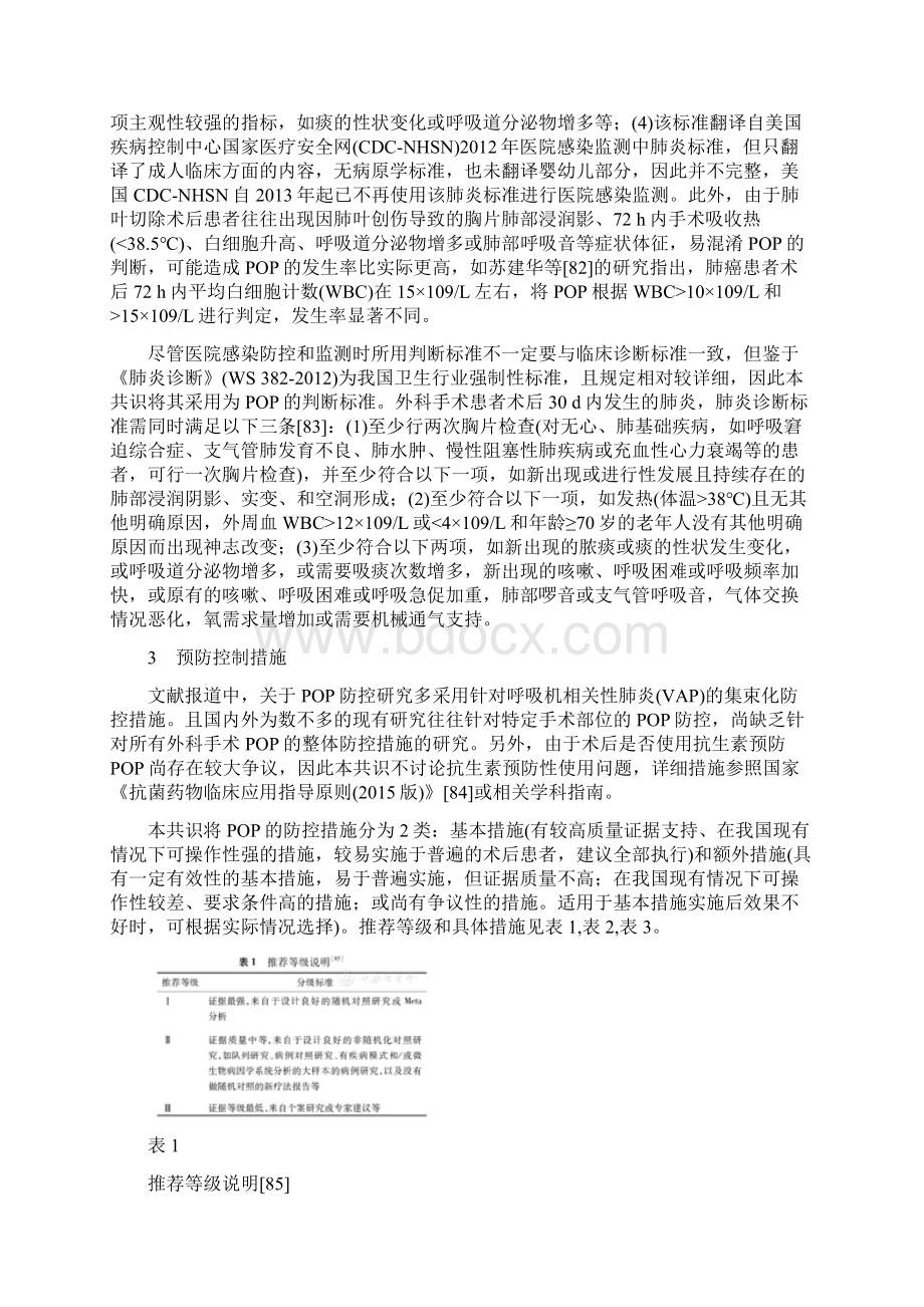 术后肺炎预防和控制专家共识全文.docx_第3页