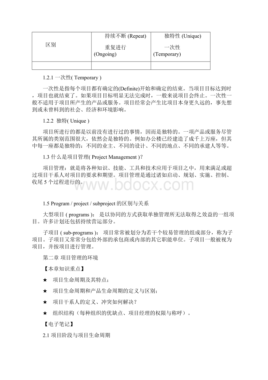 项目管理学习笔记+PMBOK知识体系.docx_第2页