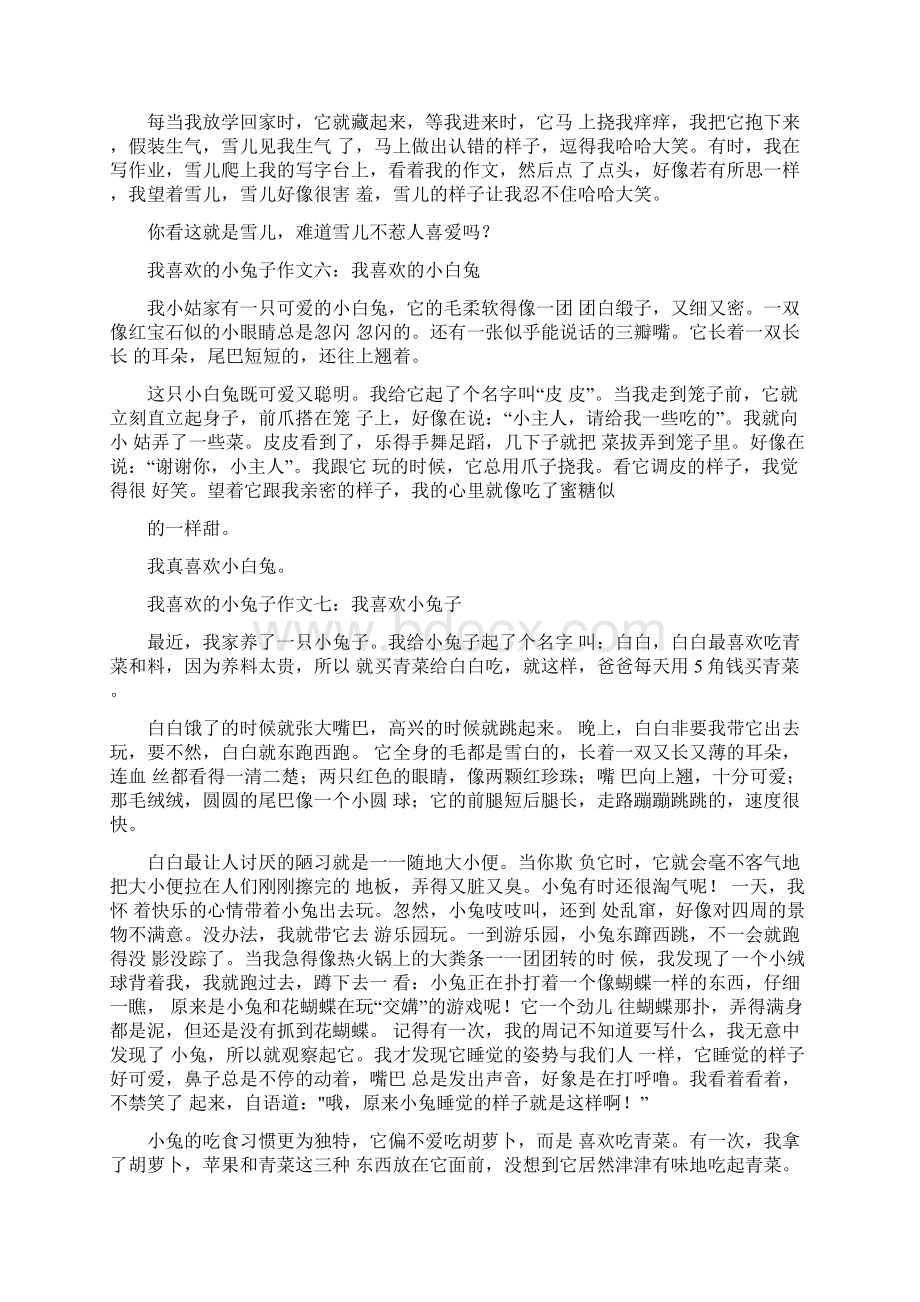 我喜欢的小兔子作文.docx_第3页