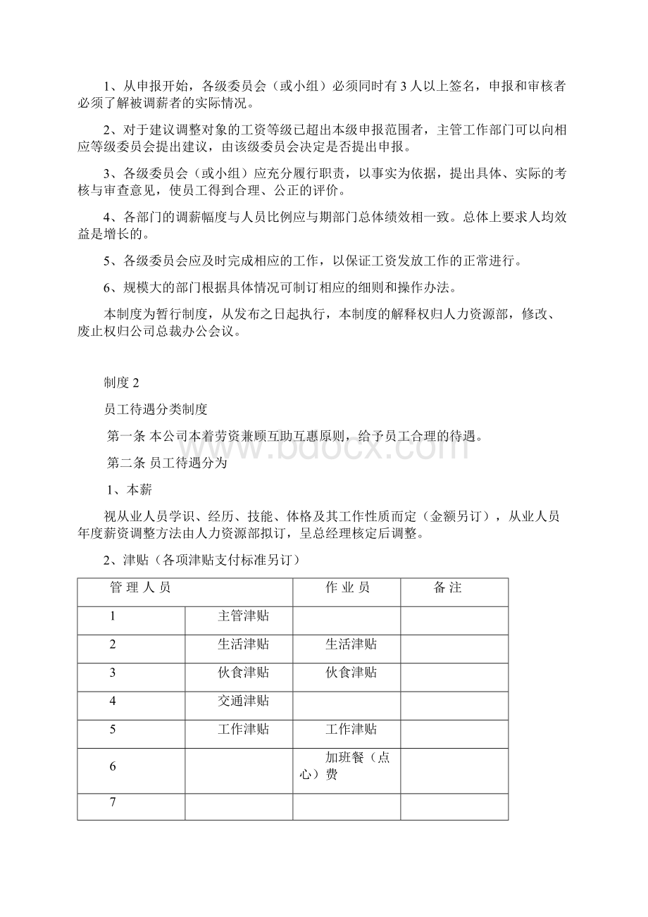 员工薪资福利管理管理制度.docx_第2页