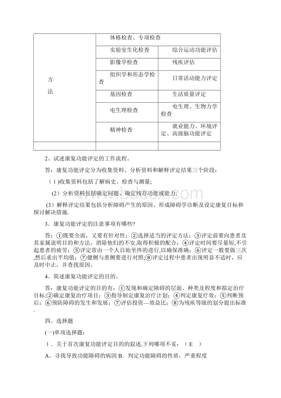 最新康复评定试题库精品收藏.docx_第2页