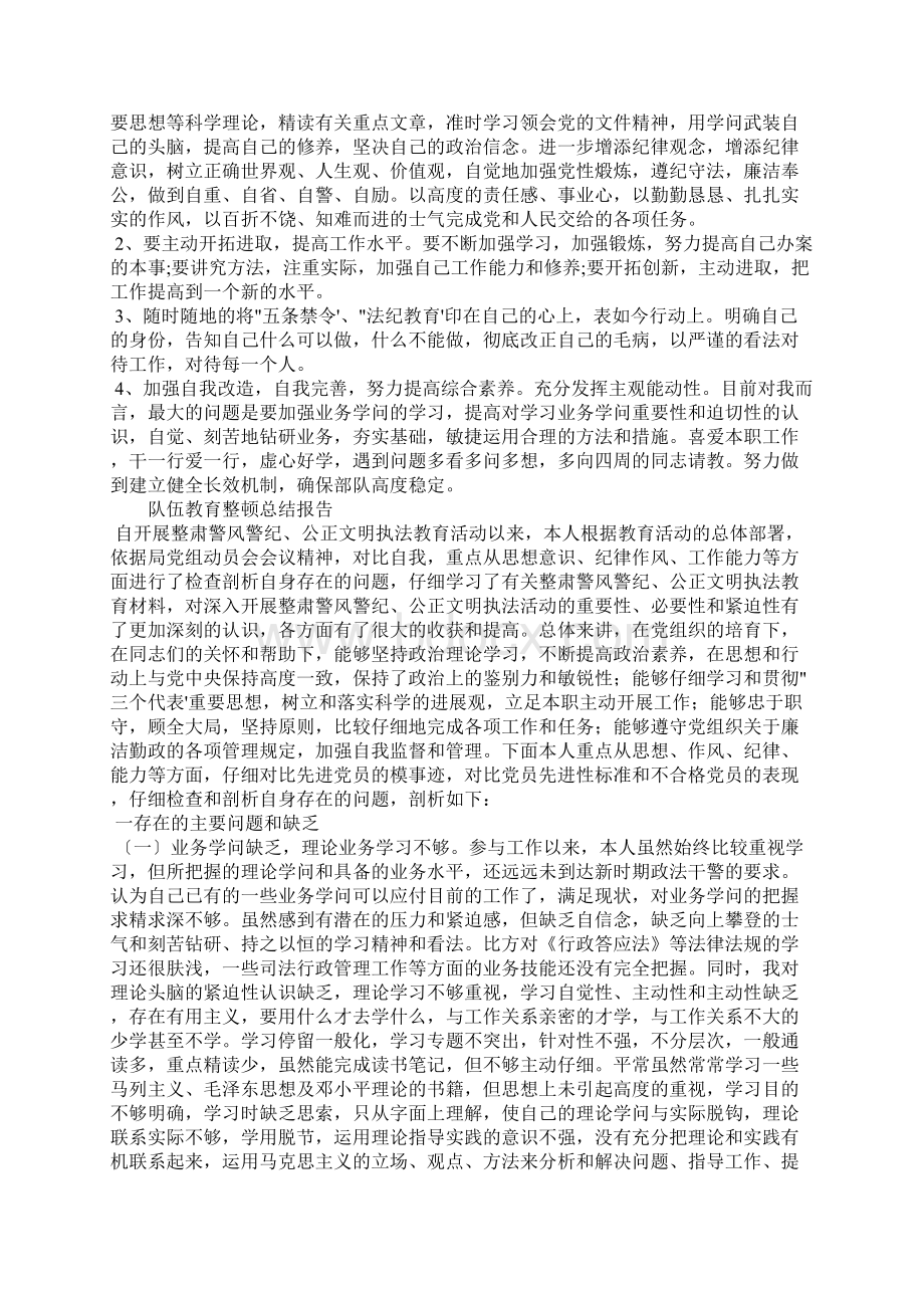 队伍教育整顿总结报告.docx_第2页