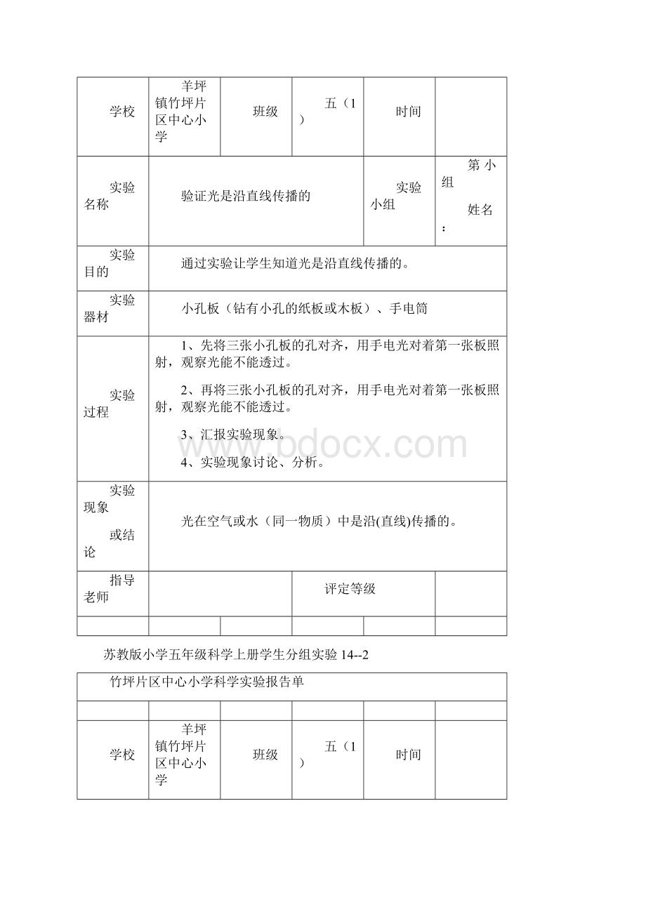 重磅小学科学实验报告单报告.docx_第2页