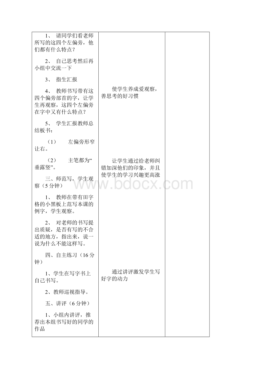 小学二年级写字教案 表格式Word格式.docx_第2页