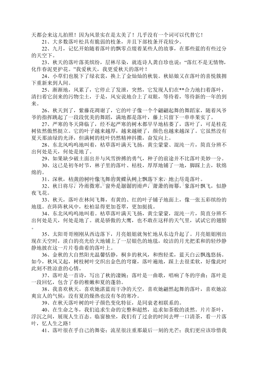 落叶造句Word下载.docx_第2页