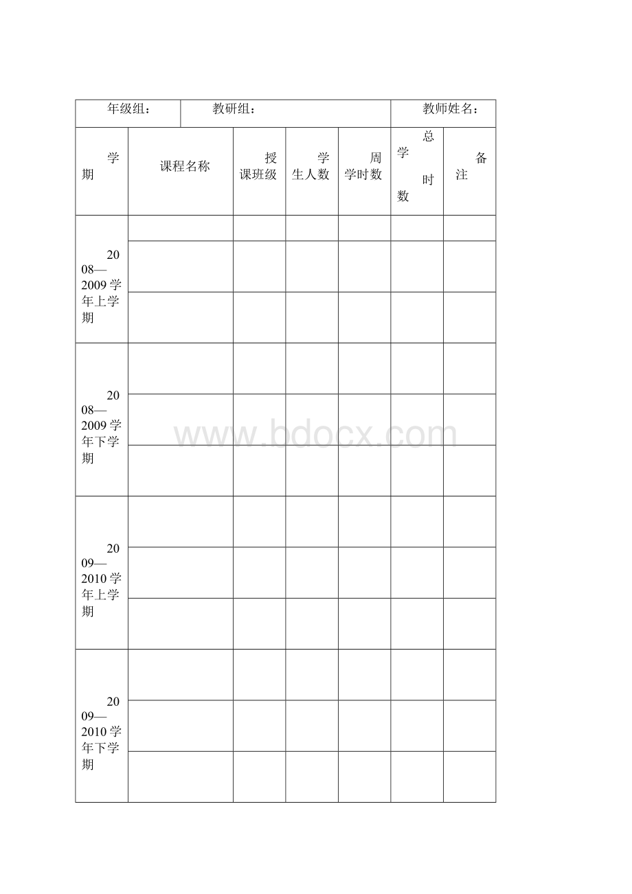 博野中学教师业务档案文档格式.docx_第3页