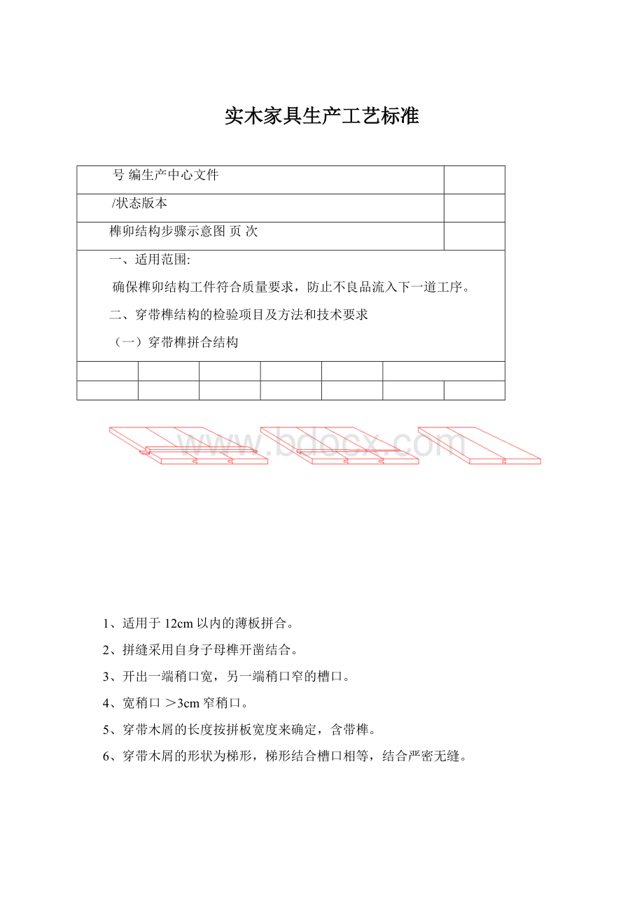 实木家具生产工艺标准Word格式文档下载.docx_第1页